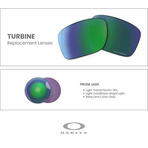 OAKLEY Original Turbine OO9263 PRIZM Trail Replacement Lenses For Men For Women+ Bundle Microfiber Pouch -FRAMES NOT INCLUDED
