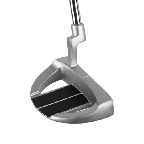 Right Hand Mallet Golf Putter 35 Inches - Silver/Black - Forgiving Design