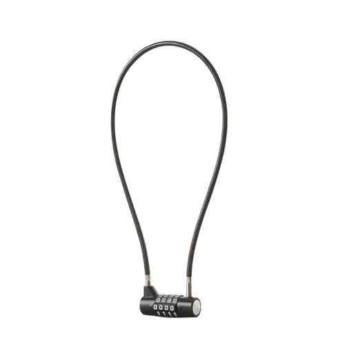Combination Lock Cable Lock with 4 Digits Cabinet Lock with 18" Durable Cable Ideal for lockers, Gym, gate, Fence, Toolbox, case, hasp Storage and Outdoor£¨47.6£© (18")