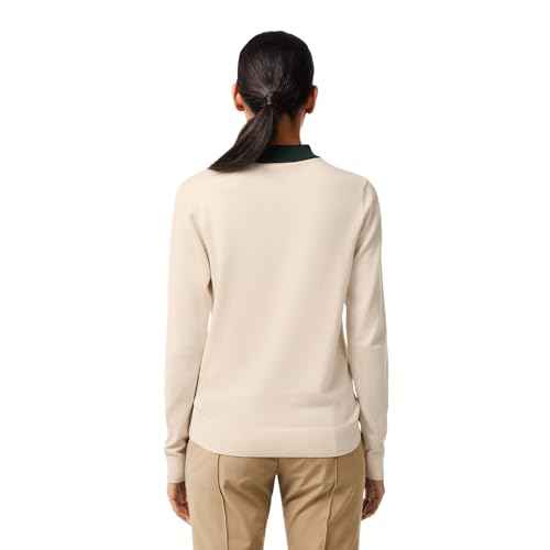 Lacoste Women's Sport Cotton Pima Technical Knit Golf Sweater