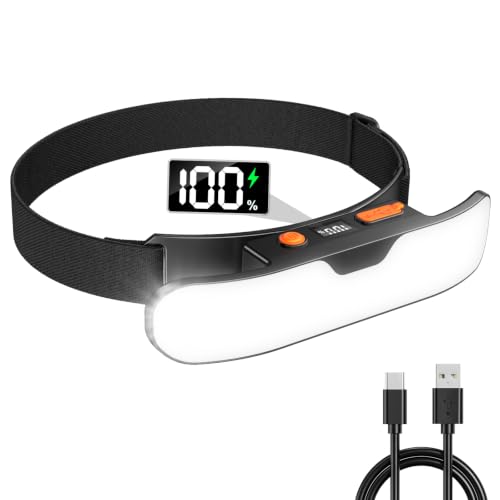 Rechargeable Headlamp with 230° Wide Beam 500 Lumens, USB-C, Waterproof