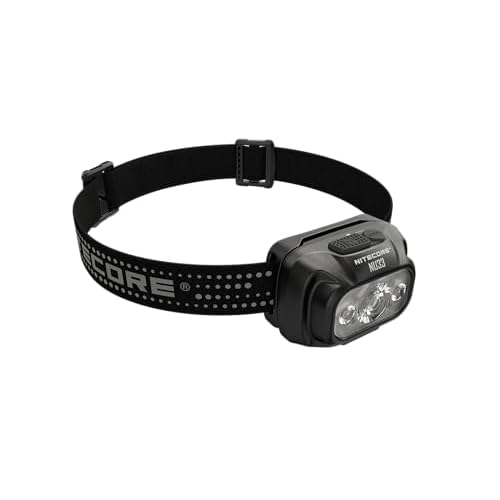 Nitecore HC33 1800 Lumen Versatile L-Shaped LED Headlamp with a 2-Channel USB Smart Charger Set