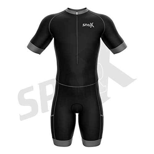 Sparx Men Triathlon Suit Short Sleeve Aero Tri Suit