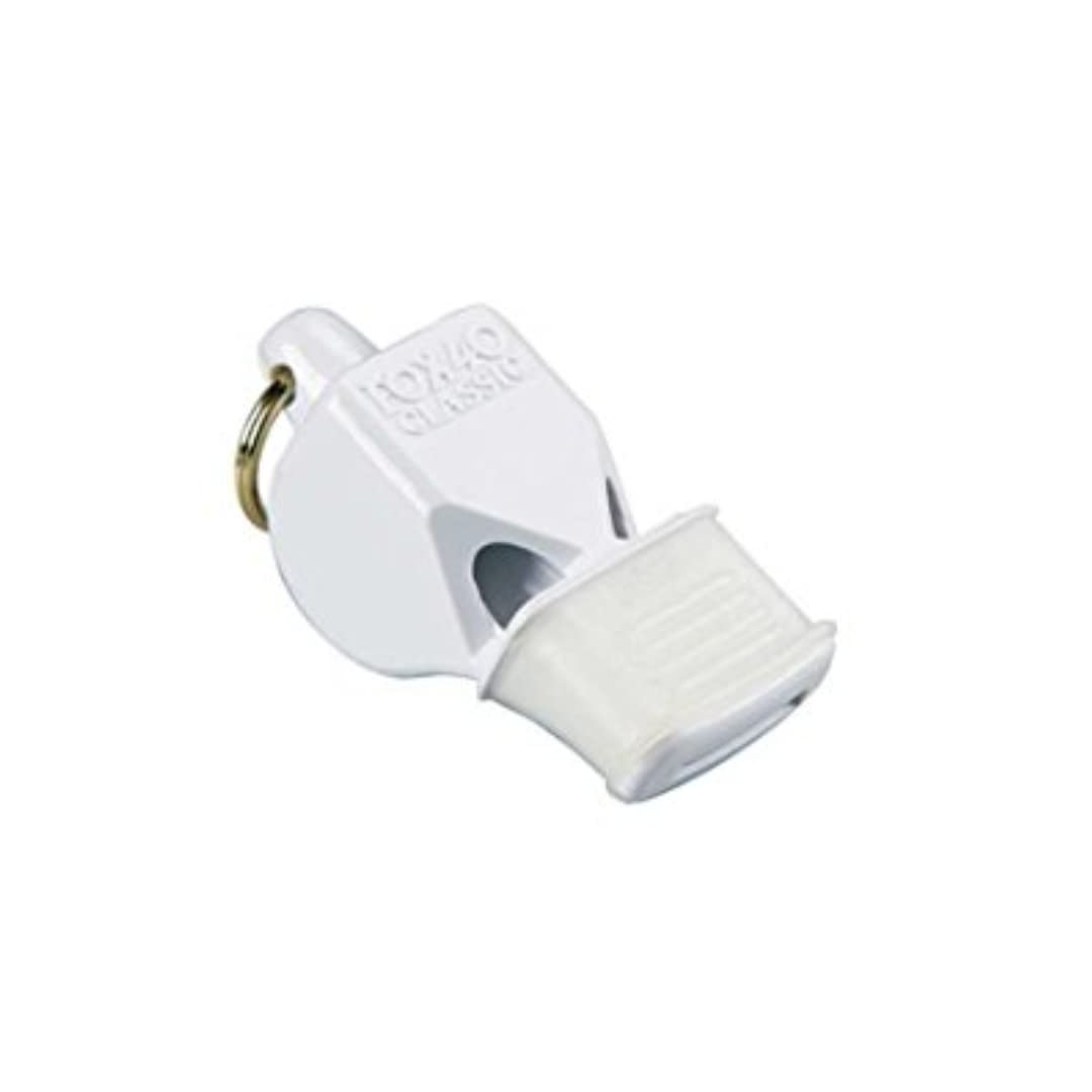 Fox 40 Classic CMG Pealess Safety Whistle, 115 dB, White - 9603-0708