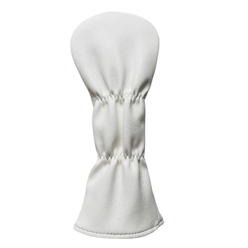Golf Club Head Cover for Driver 3 Wood & Hybrids - 1pc White