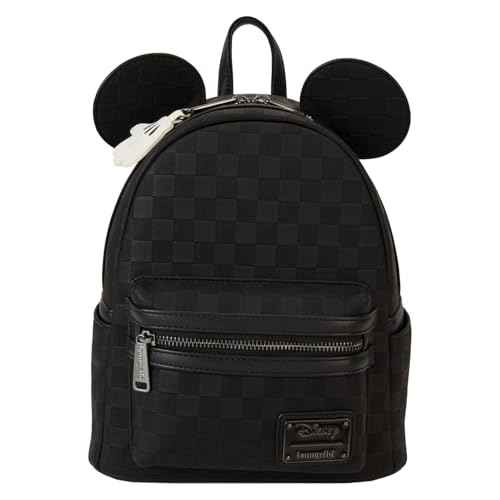 Loungefly Mickey Mouse Checkered Texture Mini Backpack