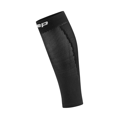 Men's Black Large Calf Compression Sleeves Support Shin Splint Relief