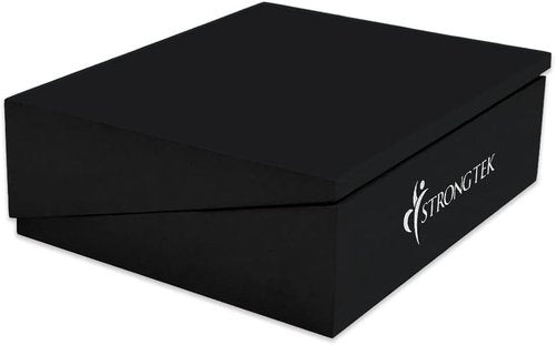 StrongTek XL Foam Yoga Wedge Blocks, Black, Set of 2, 16.5° Incline, 13" × 12.75" × 3.75", for Yoga, Stretching, Squats & Physical Therapy