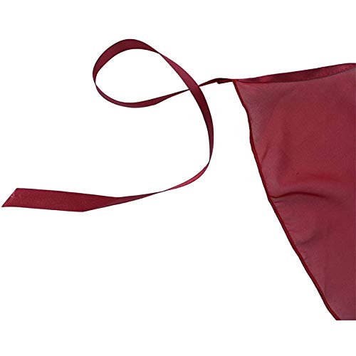 Kids Girls Ballet Dance Skirt Sheer Chiffon Wrap - Burgundy 4-6 Years