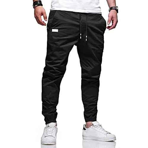 Men Joggers Chino Cargo Pants Hiking Outdoor Recreation Pants Twill Fitness Track Jogging Pants Casual Cotton Pants