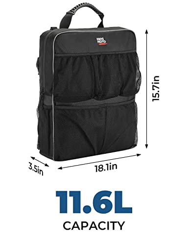Waterproof Boat Storage Bag with Mesh Pockets - Railing & Seat Mount Organizer