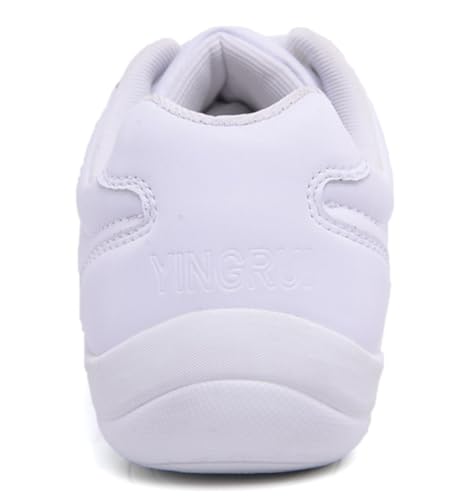 White Cheerleading Shoes for Adults & Youth - Training & Sport Sneakers - 10 / White (Women)