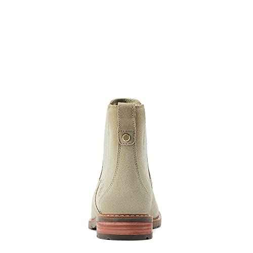 Ariat Womens Wexford Waterproof Round Toe Chelsea Casual Boots Ankle Low Heel 1-2" - Brown