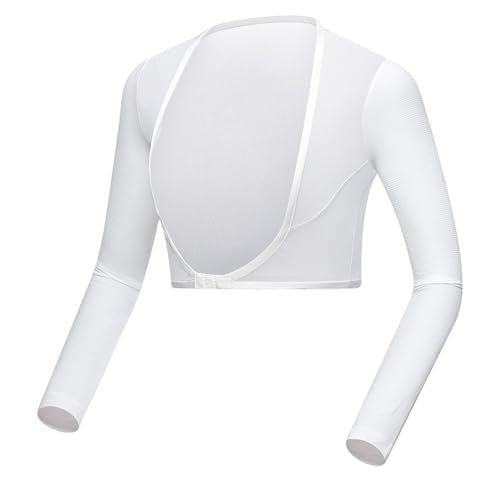 Women's Golf Sleeves Cooling Shawl for Riding Golfing Driving - Small-Medium White
