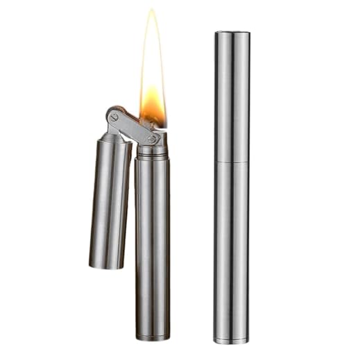 Silver Vintage Trench Lighter, Sailors Copper Kerosene Lighter, Creative Nunchaku Design