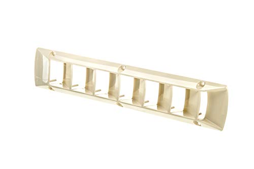 Off-White Boat Vent and Deck Plate - 17.88"L x 0.75"W x 3.44"H Marine Ventilation Cover