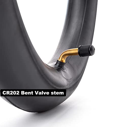 14 Inch Inner Tube for Electric Bike and Scooter - 2 Pack with Angled Valve Stem