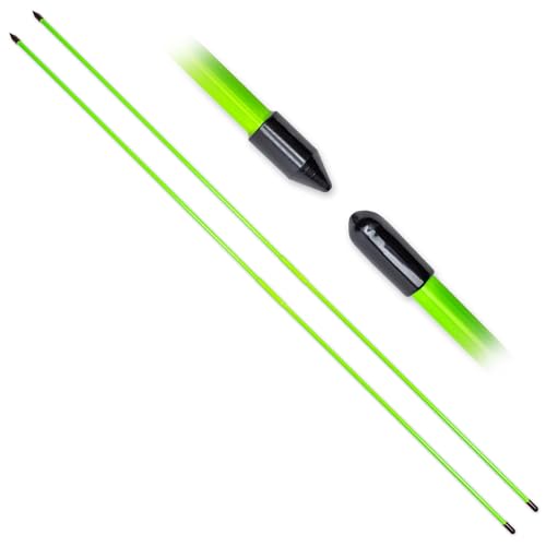 Golf Alignment Training Sticks - 2 Pack, 48 Inch Practice Rods, Green