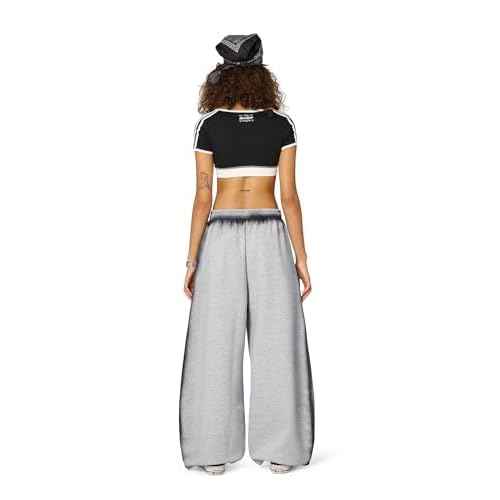 Aelfric Eden Baggy Wide Leg Sweatpants for Women Inkjet Barrel Sweat Pants Elastic Waist Casual Lantern Trouser