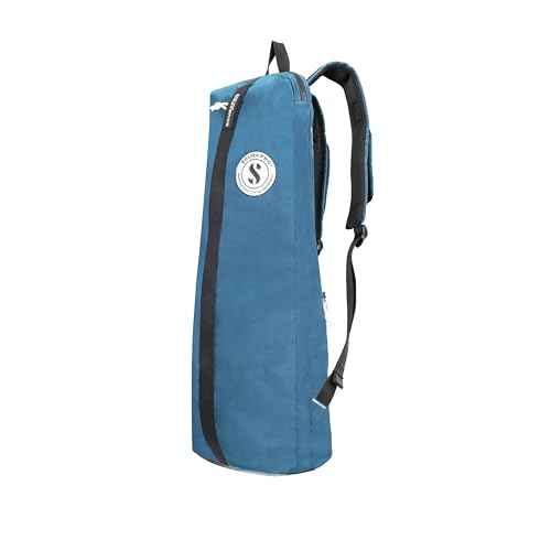 SCUBAPRO Sport 10 Dive Bag with Backpack Straps and Top Handle for Scuba Diving Gear, Denim Blue Color Fabric