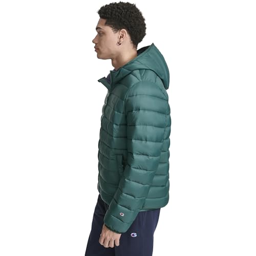 Champion mens Performance Lightweight Puffer Jacket With Hood