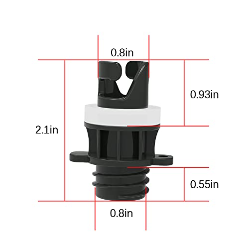 Electric Pump Valve Adapters for Paddle Boards and Inflatable Kayaks - 2PCS