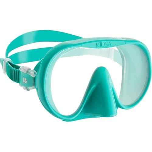 Cressi Adult Wide View Single Lens Comfortable Snorkeling Mask & Dry Snorkel - Musa & Scilla: Made in Italy
