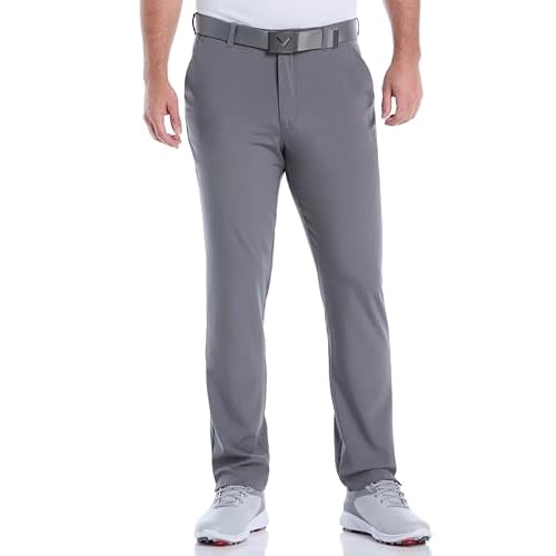 Callaway Mens Swing Tech Stretch Golf Pant with Active Waistband, 30"/32"/34" Inseams, Moisture-Wicking, Sun Protection