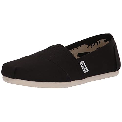 TOMS Women's White Lace Leaves Alpargata Flat