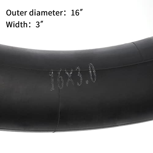 16x3.0 Inner Tube with 45° Angled Valve Stem for E-Bikes and Electric Scooters