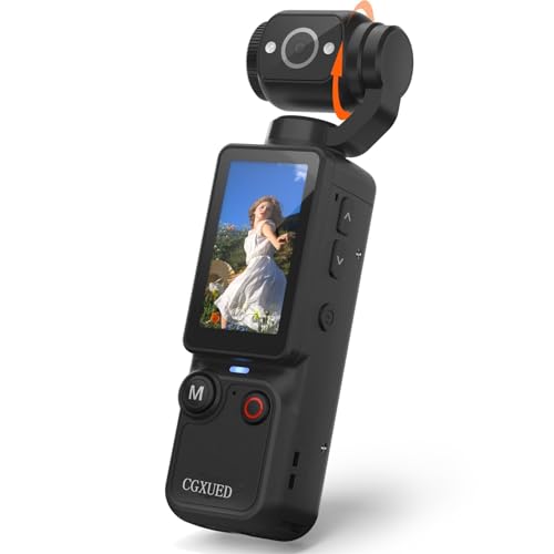 Black Vlogging Camera, Mini Handheld Camcorder for Travel & Selfies