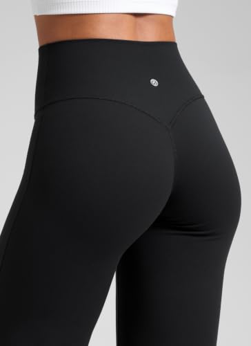 CRZ YOGA Softretch Wide Leg Pants - 28/30/32 Inches, Black, Height 5'5"-5'8"