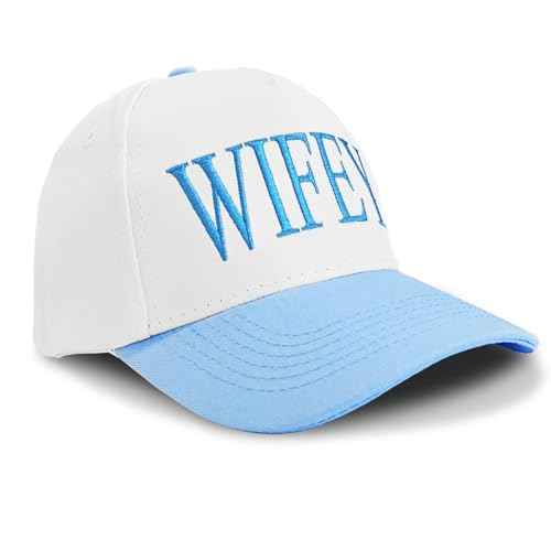 Hubby and Wifey Gifts Hat for Bridal Shower Gifts, Adjustable Couples Hat for Wedding Honeymoon Anniversary for Newlyweds