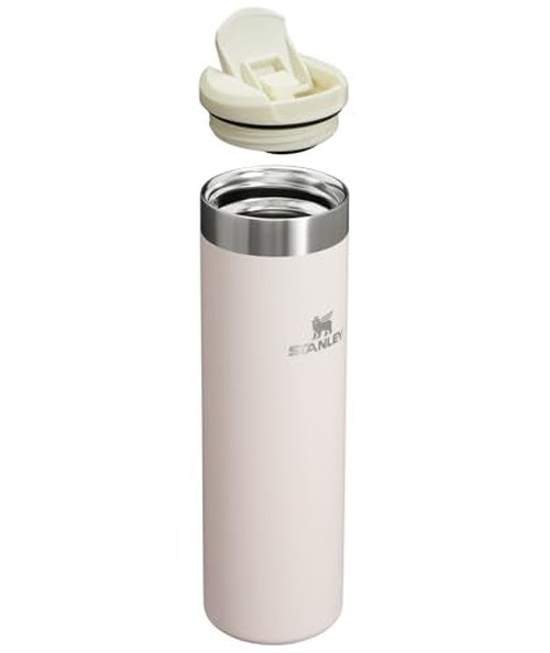 Stanley AeroLight Transit Bottle 20 oz | Locking Drink Through Lid | Leak Resistant Water Bottle or Coffee Travel Mug | Lightweight Insulated Stainless Steel | BPA-Free | Rose Quartz