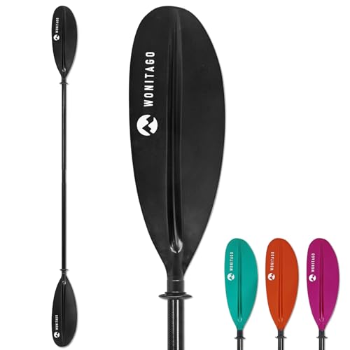 Adjustable Carbon Fiber Kayak Paddle 86-94 inch Lightweight & Durable Black
