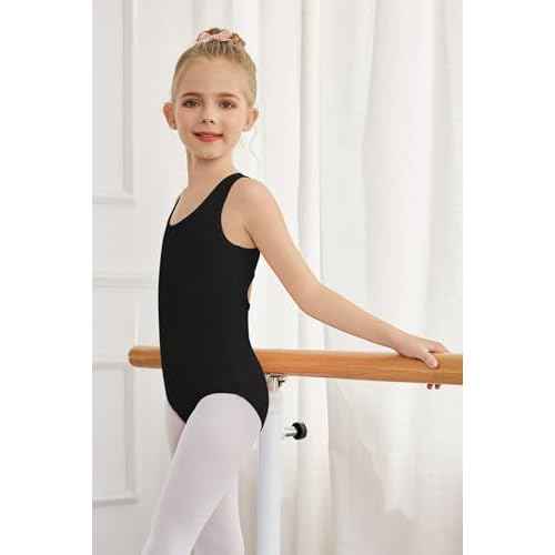 Zaclotre Ballet Leotards for Girls Hollow Back Sleeveless Dance Outfits Gymnastics Leotard Tank Bodysuit