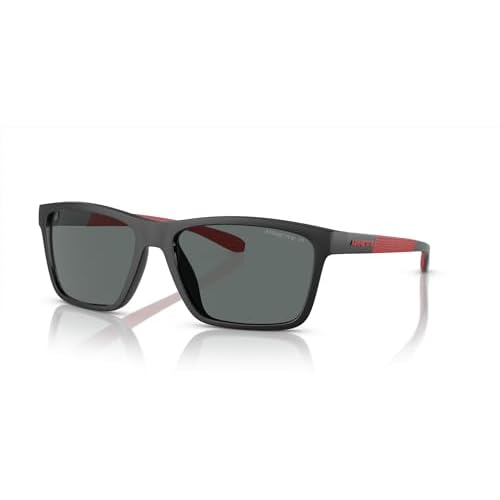 ARNETTE Man Sunglasses Black Frame, Dark Grey Polarized Lenses, 58MM