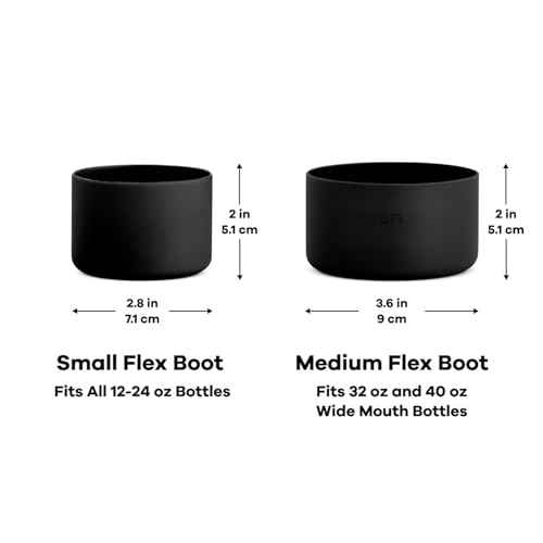 Hydro Flask Bottle Boot ? Bottom Protector Sleeve ? Silicone Water Bottle Accessory Small Black