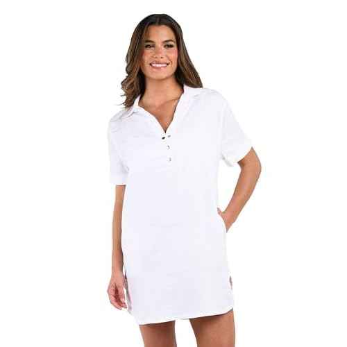 La Blanca Womens Camp Shirt Swimsuit Cover Up