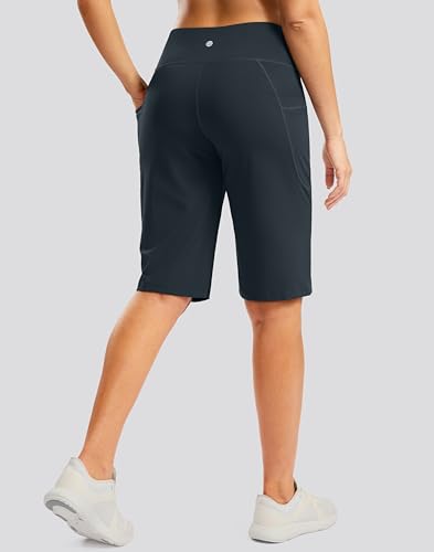 12" Bermuda Shorts for Women with Pockets – Knee Length