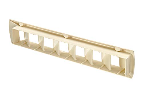 Off-White Boat Vent and Deck Plate - 17.88"L x 0.75"W x 3.44"H Marine Ventilation Cover