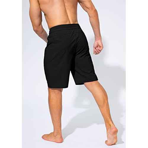 Men's Swim Trunks Quick Dry Board Shorts with Zipper Pockets Beach Shorts Bathing Suits for Men - No Mesh Liner