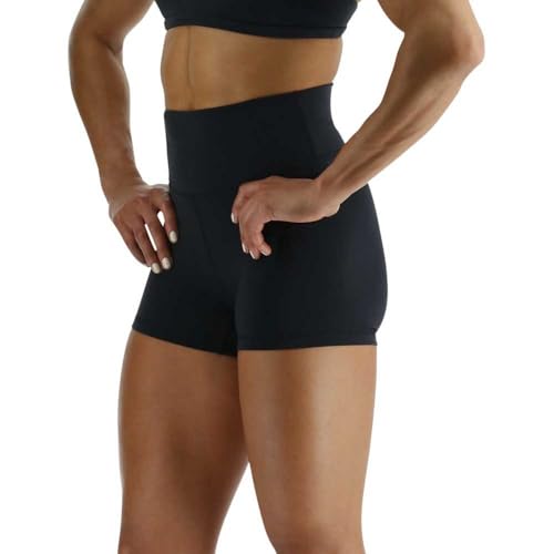 TYR Women's Elite High-Rise Athletic Workout Short 3.25"