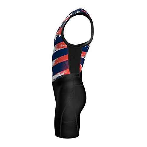 Sparx Men's Premium Triathlon Suit - Padded Tri Suit for Swim, Bike, Run