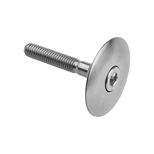 Normal Titanium Headset Stem Top Cap 1-1/8" with Titanium M6 Bolt for Bicycle