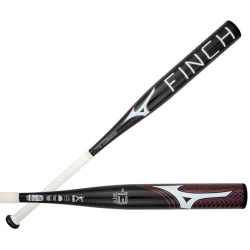 Mizuno Finch Fastpitch Softball Bat (-13) | Womens Aluminum Fast Pitch BAT | BLK Iridescent | 17OZ | 28 INCHES (2800)