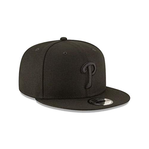 NBA Men's 9Fifty Snapback Cap - Black, One Size, Philadelphia Phillies Logo