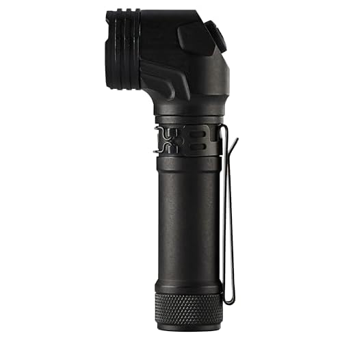 Streamlight 88095 ProTac 90X 1000-Lumen Right Angle Compact Multi-Fuel Tactical EDC Flashlight Includes Rechargeable Battery and Holster, Black