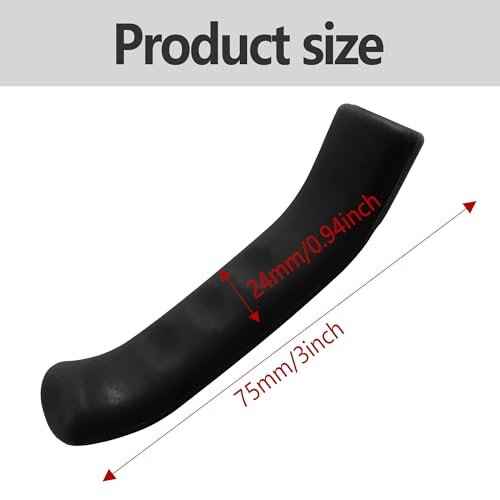 2 Pairs Bicycle Brake Lever Grip Protector Cover, Non-Slip Brake Lever Grip, Silicone Sleeve Universal Brake Protection Handle Cover for Bicycle, Cycling, Road/Mountain Bikes, Black