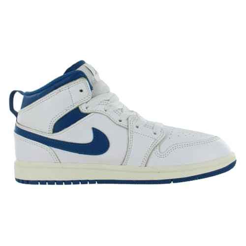 Jordan Little Kid's 1 Mid SE White/Industrial Blue-Sail (FN7493 141) - 3